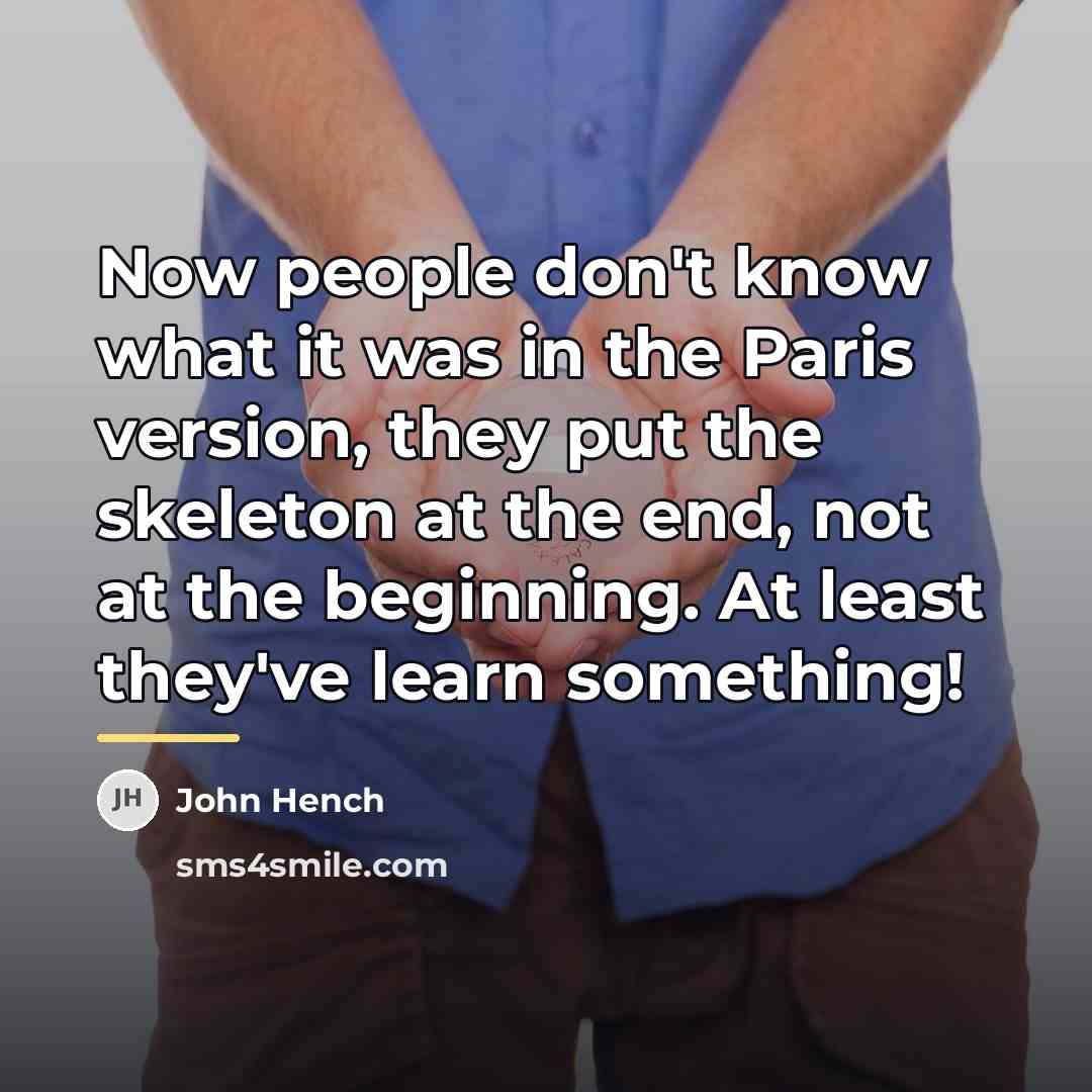 “Now people don't know what it was in the Paris…” quote by John Hench