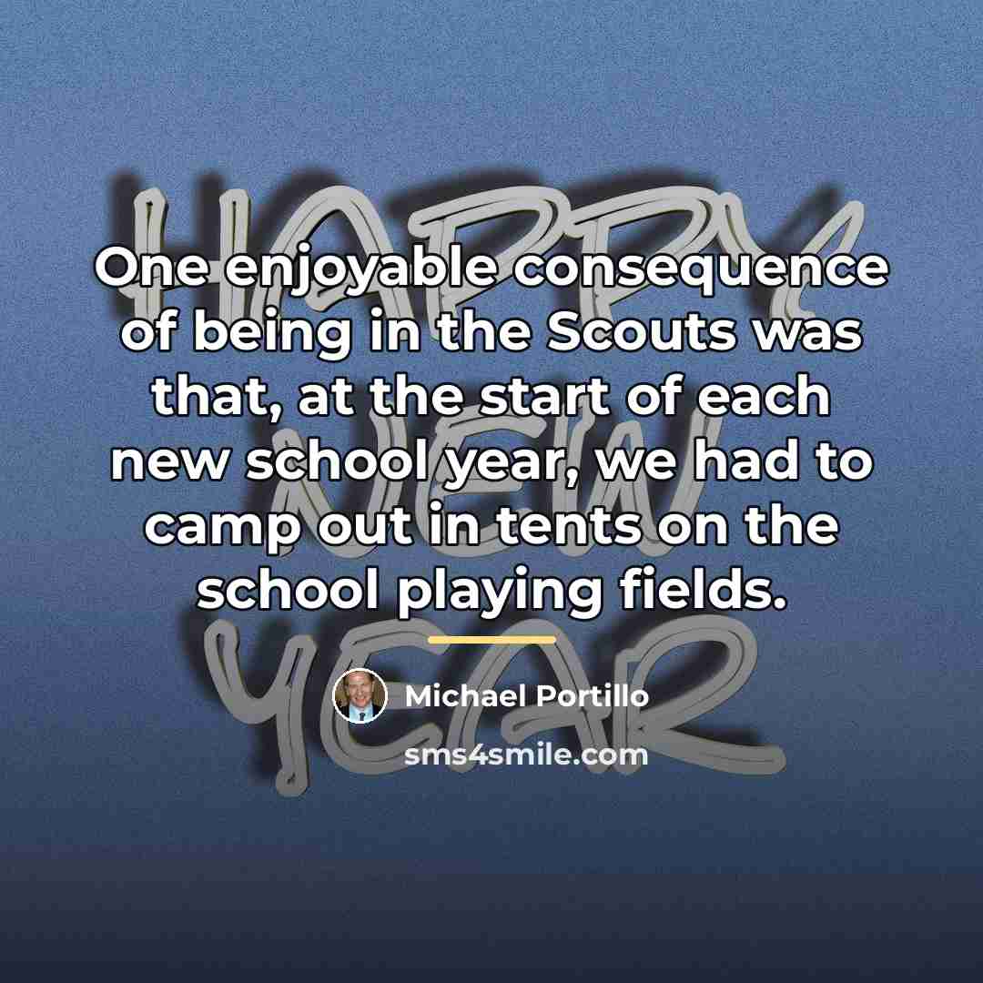 “One enjoyable consequence of being in the Scouts was that,…” quote by Michael Portillo