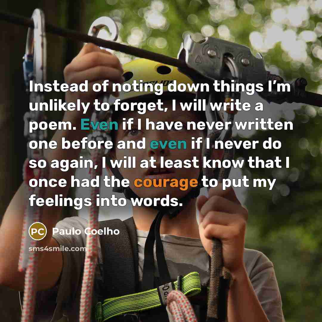 “Instead of noting down things I’m unlikely to forget, I…” quote by Paulo Coelho