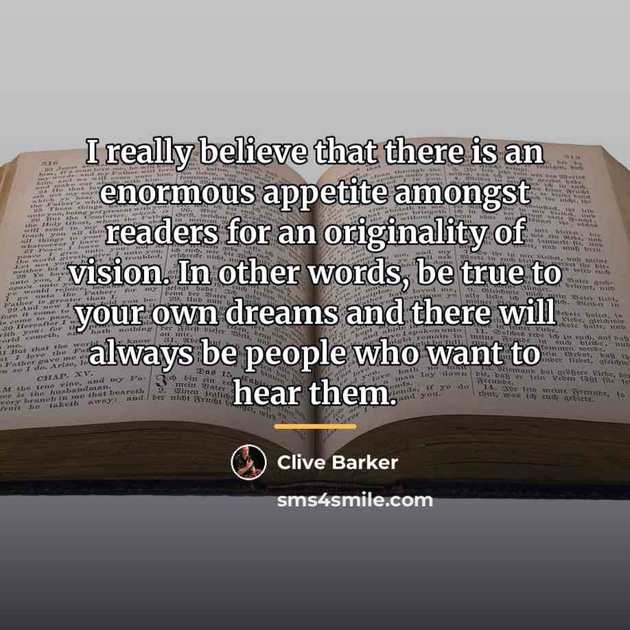 “I really believe that there is an enormous appetite amongst…” quote by Clive Barker