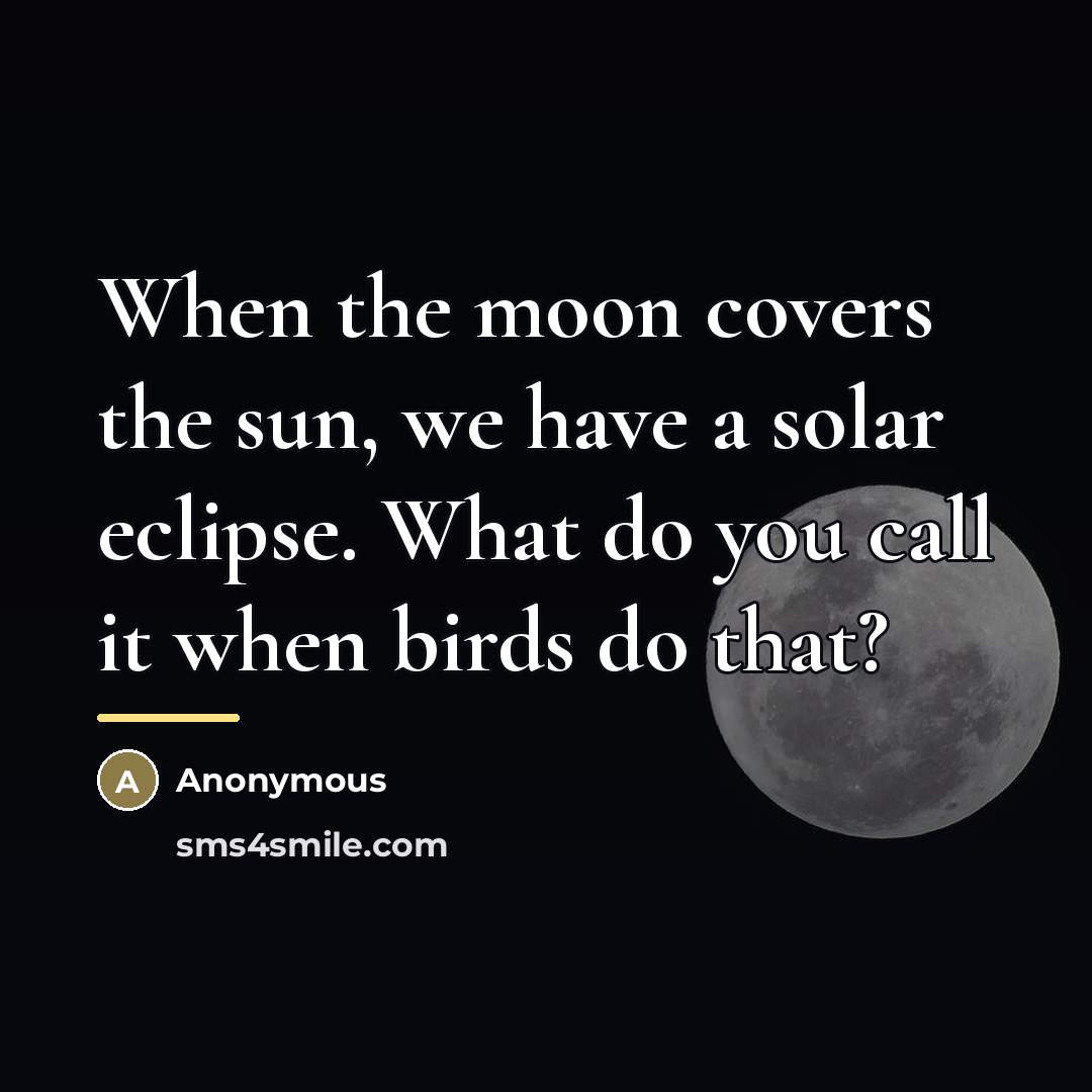 “When the moon covers the sun, we have a solar…” quote by Anonymous