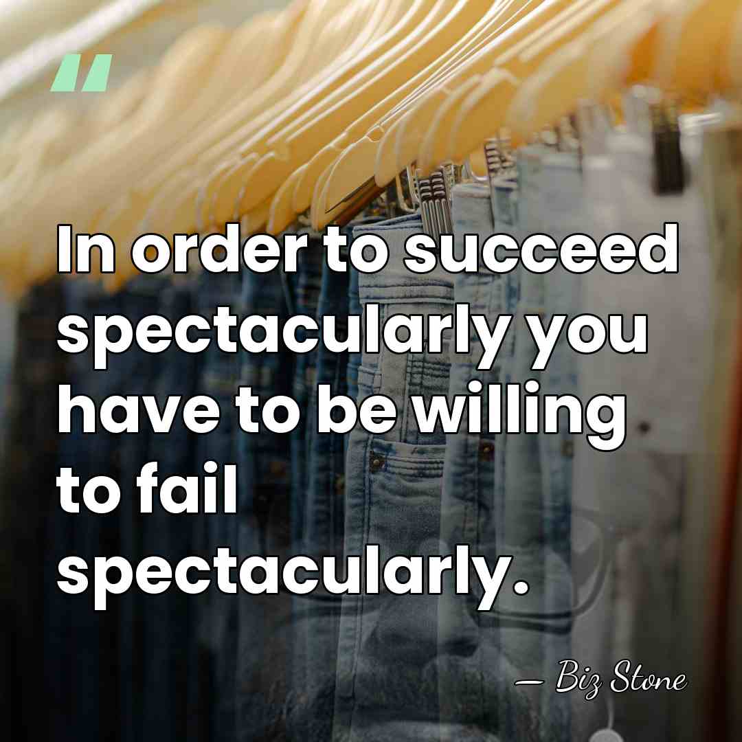 In order to succeed spectacularly you have to be willing to fail&hellip; - Biz Stone