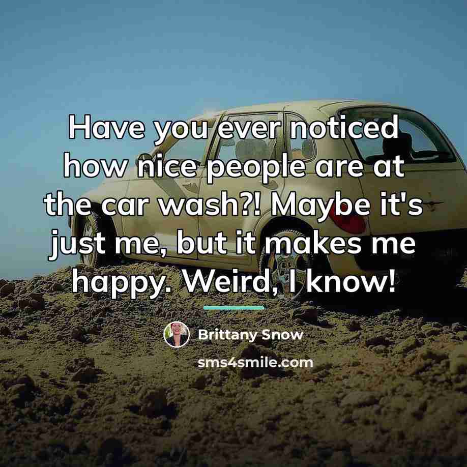 “Have you ever noticed how nice people are at the…” quote by Brittany Snow