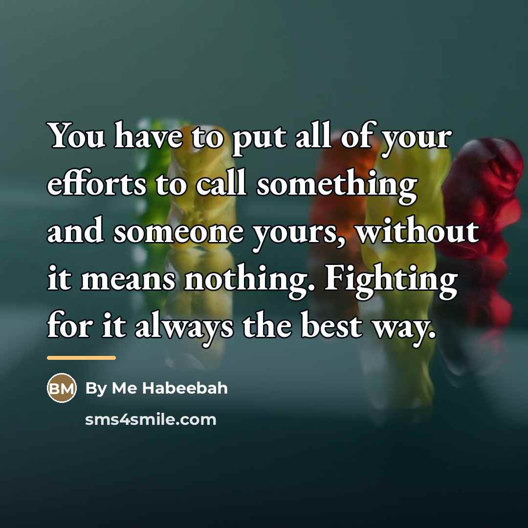 “You have to put all of your efforts to call…” quote by By Me Habeebah