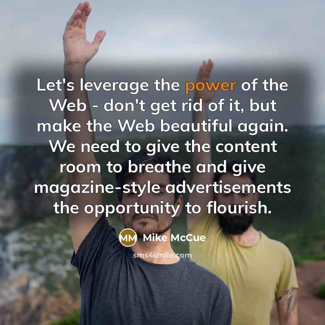 “Let's leverage the power of the Web - don't get…” quote by Mike McCue