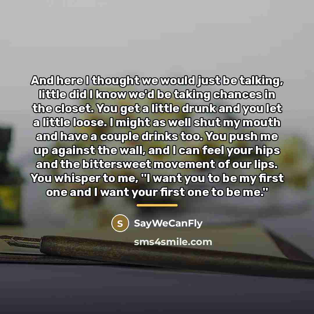 “And here I thought we would just be talking, little…” quote by SayWeCanFly