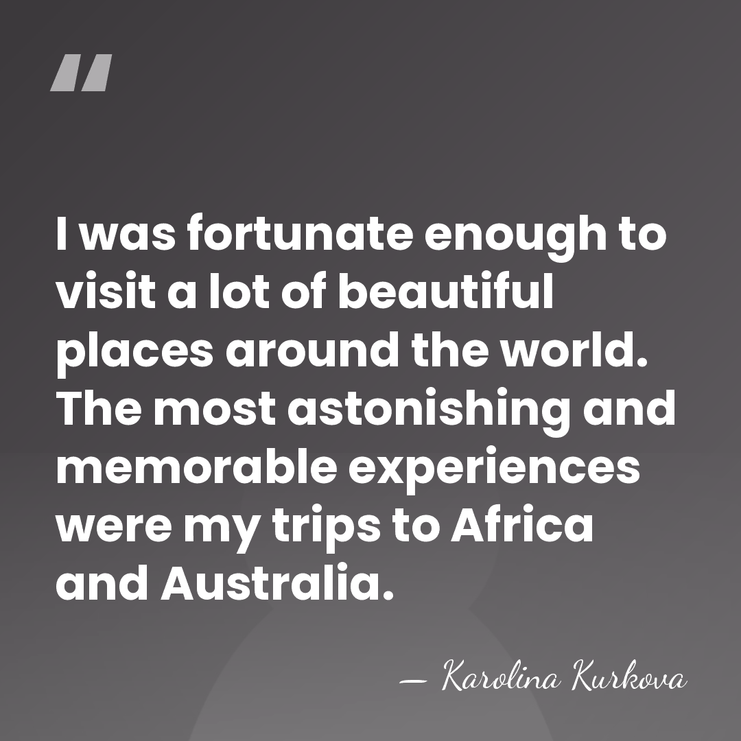 I was fortunate enough to visit a lot of beautiful places around&hellip; - Karolina Kurkova