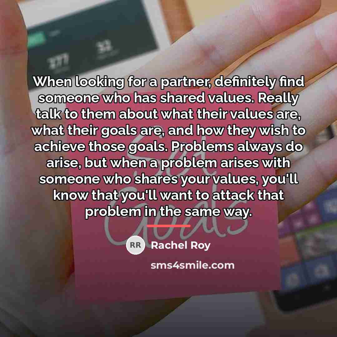 “When looking for a partner, definitely find someone who has…” quote by Rachel Roy