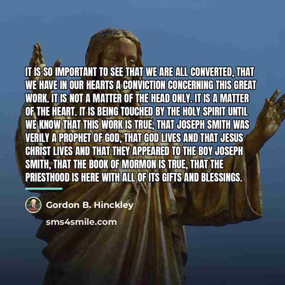 “It is so important to see that we are all…” quote by Gordon B. Hinckley