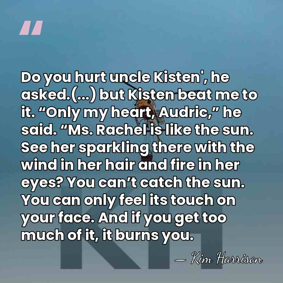 Do you hurt uncle Kisten', he asked.(...) but Kisten beat me to&hellip; - Kim Harrison