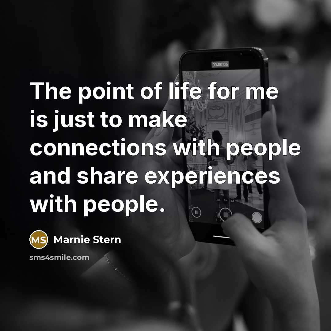 “The point of life for me is just to make…” quote by Marnie Stern