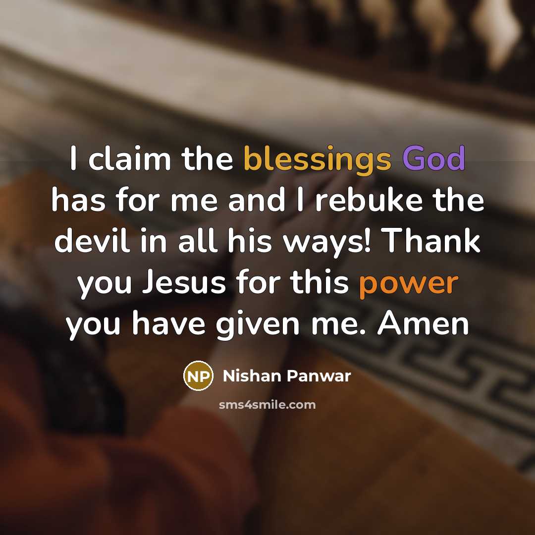 “I claim the blessings God has for me and I…” quote by Nishan Panwar