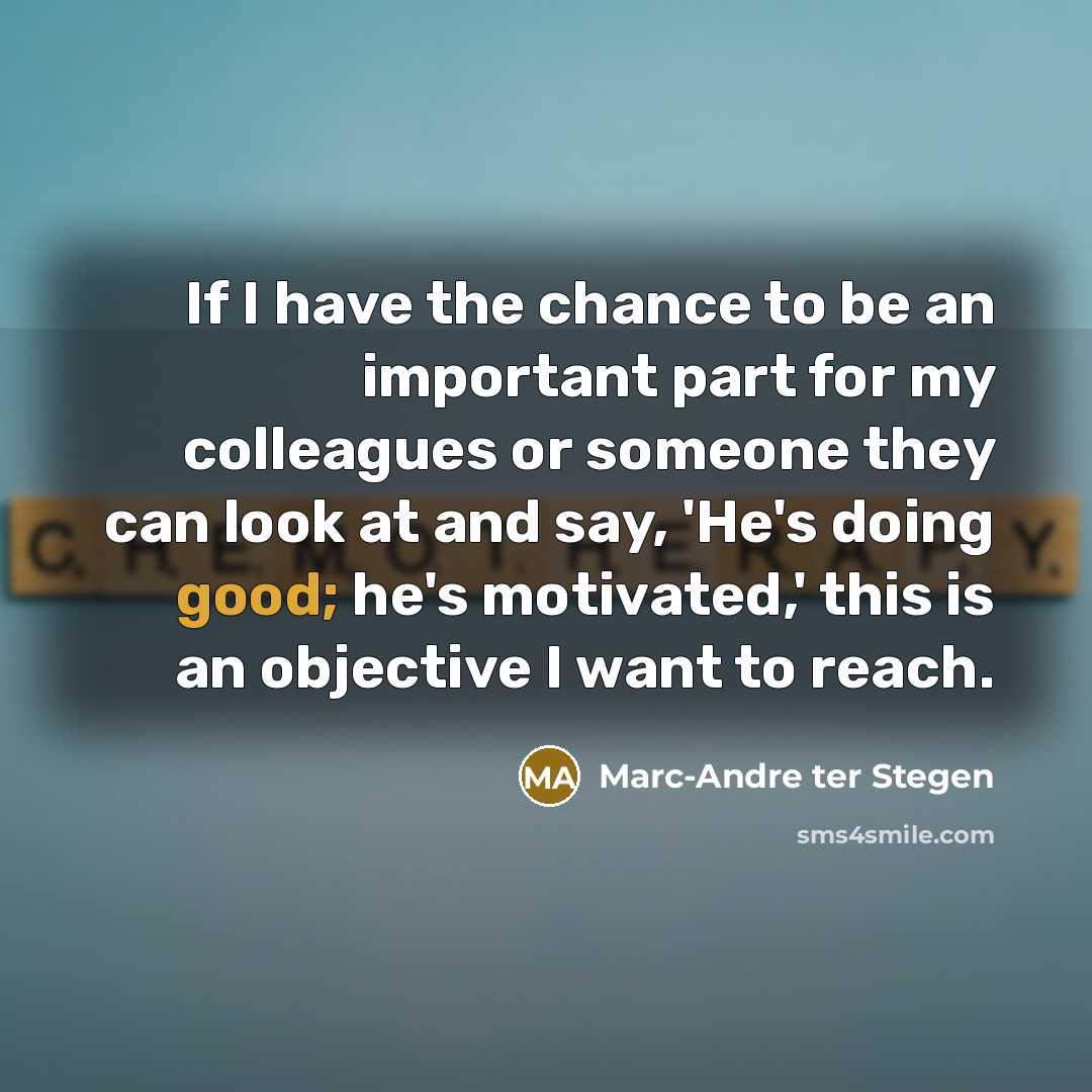 “If I have the chance to be an important part…” quote by Marc-Andre ter Stegen
