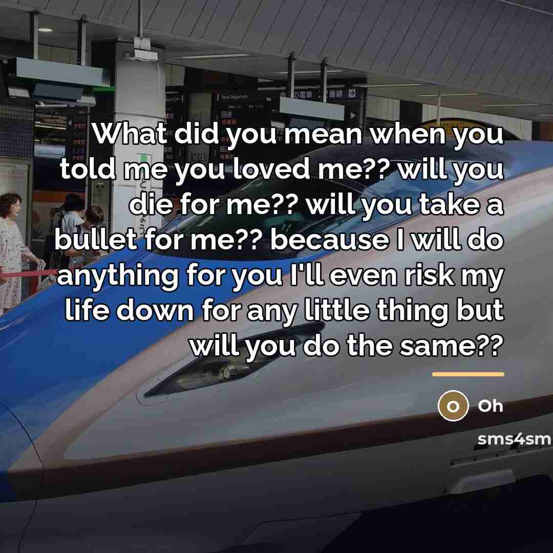 “What did you mean when you told me you loved…” quote by Oh