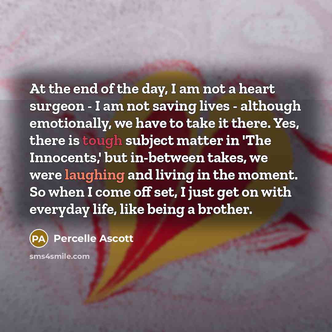 “At the end of the day, I am not a…” quote by Percelle Ascott