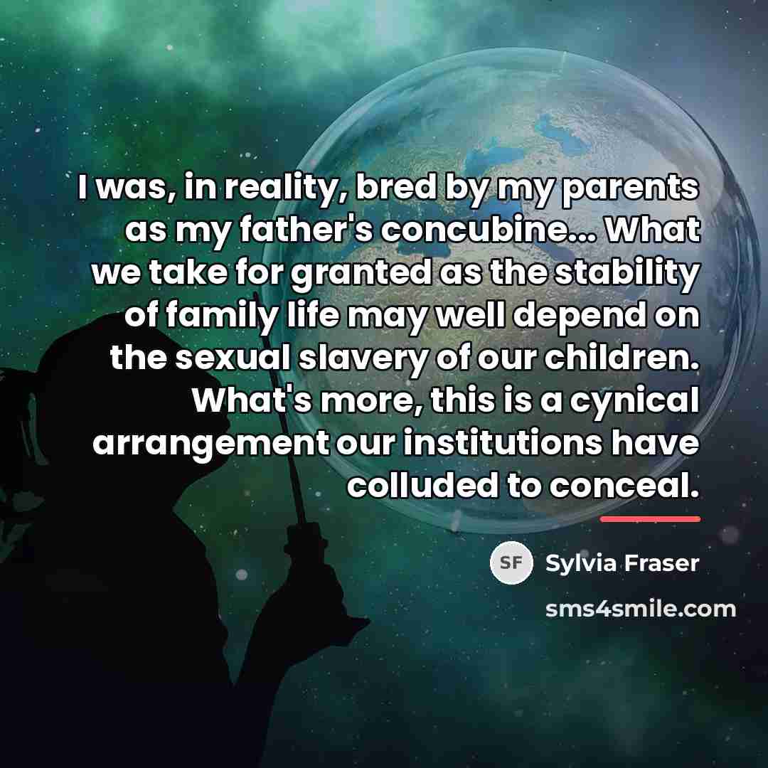 “I was, in reality, bred by my parents as my…” quote by Sylvia Fraser