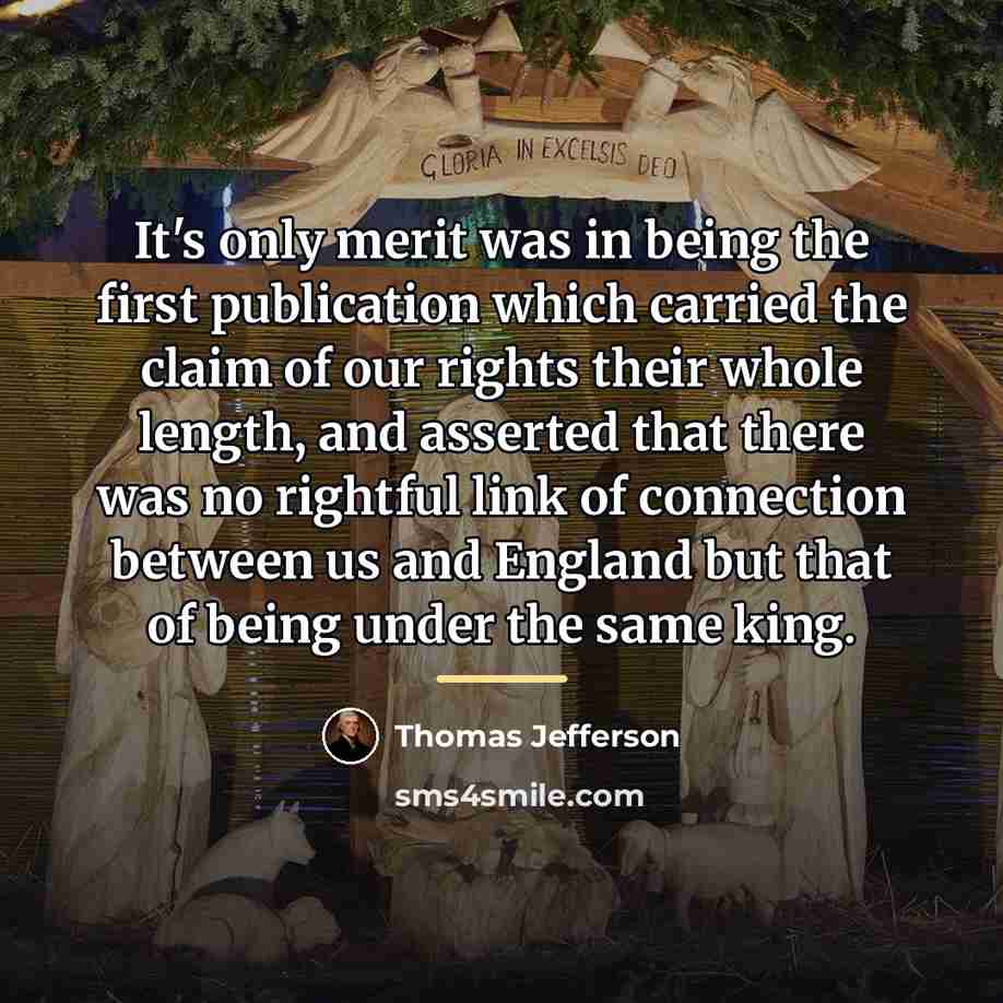 “It's only merit was in being the first publication which…” quote by Thomas Jefferson