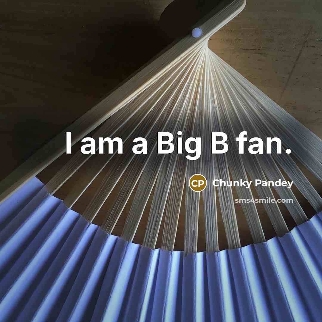 “I am a Big B fan.…” quote by Chunky Pandey