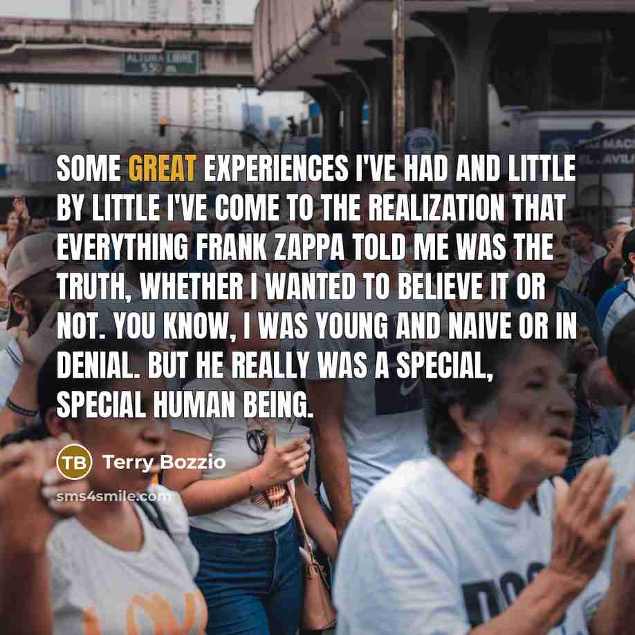 “Some great experiences I've had and little by little I've…” quote by Terry Bozzio