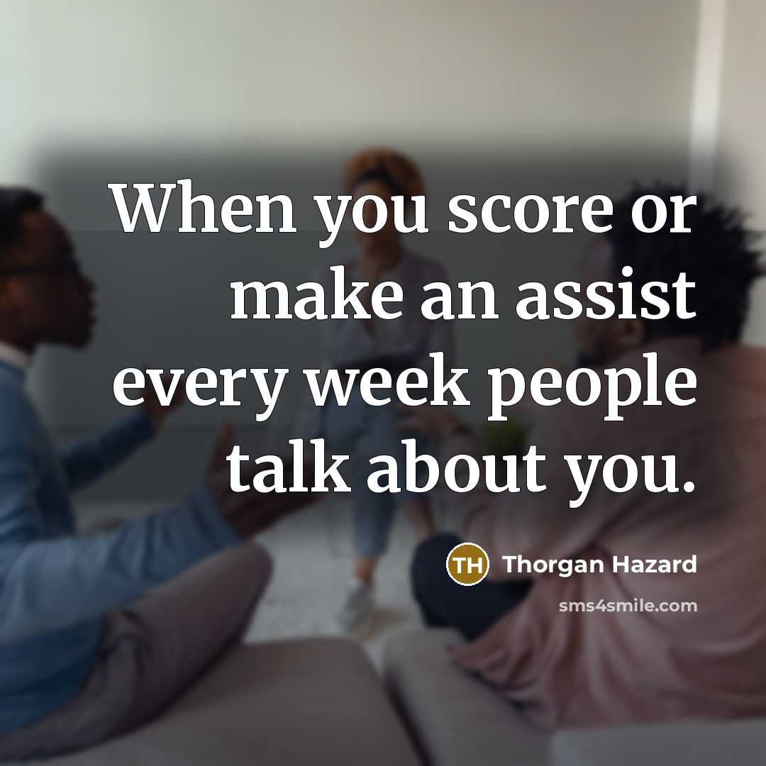 “When you score or make an assist every week people…” quote by Thorgan Hazard