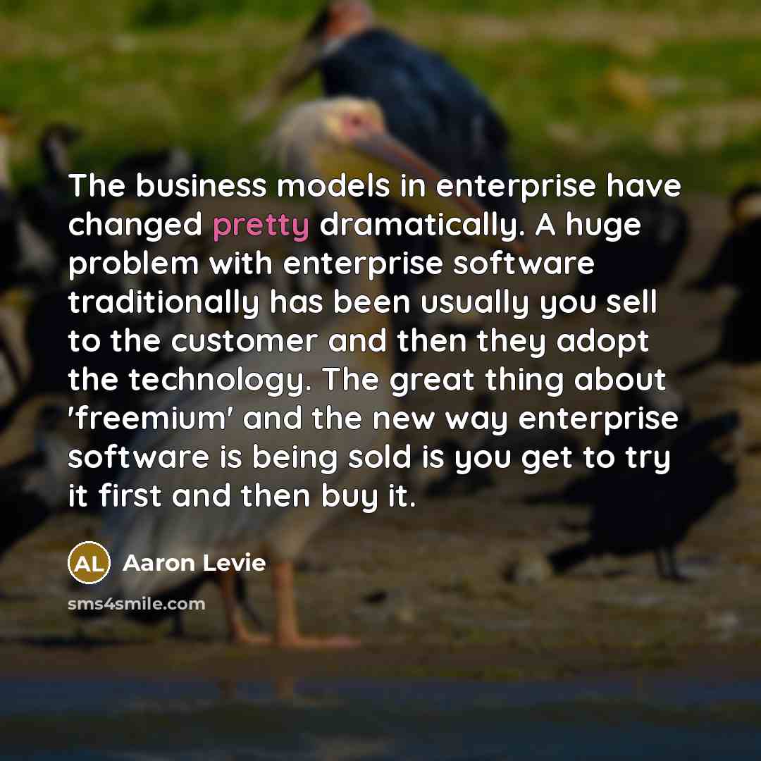 “The business models in enterprise have changed pretty dramatically. A…” quote by Aaron Levie
