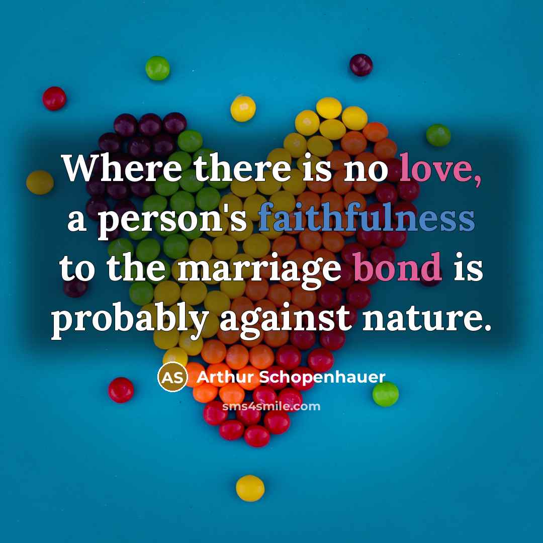 “Where there is no love, a person's faithfulness to the…” quote by Arthur Schopenhauer