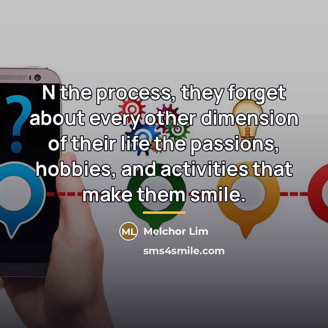 “N the process, they forget about every other dimension of…” quote by Melchor Lim