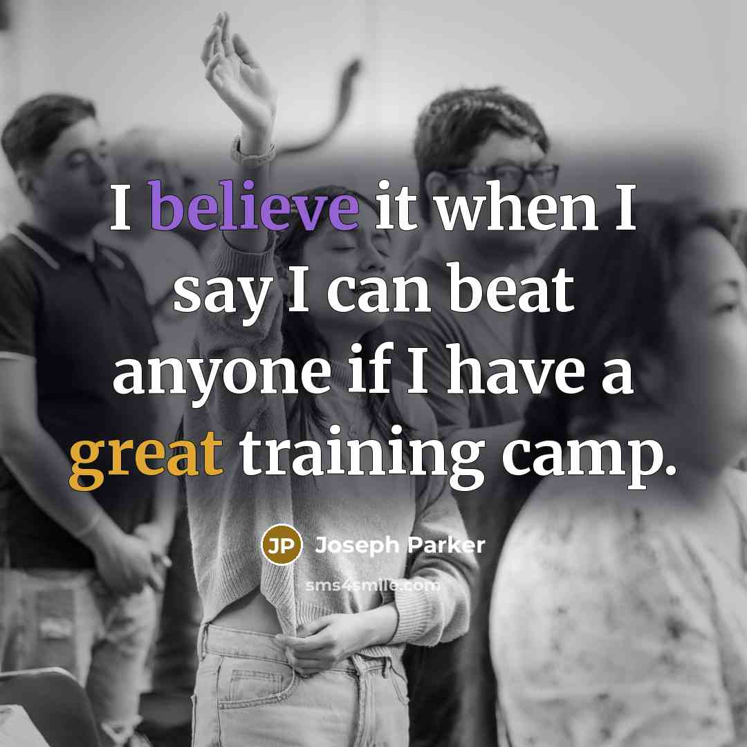“I believe it when I say I can beat anyone…” quote by Joseph Parker