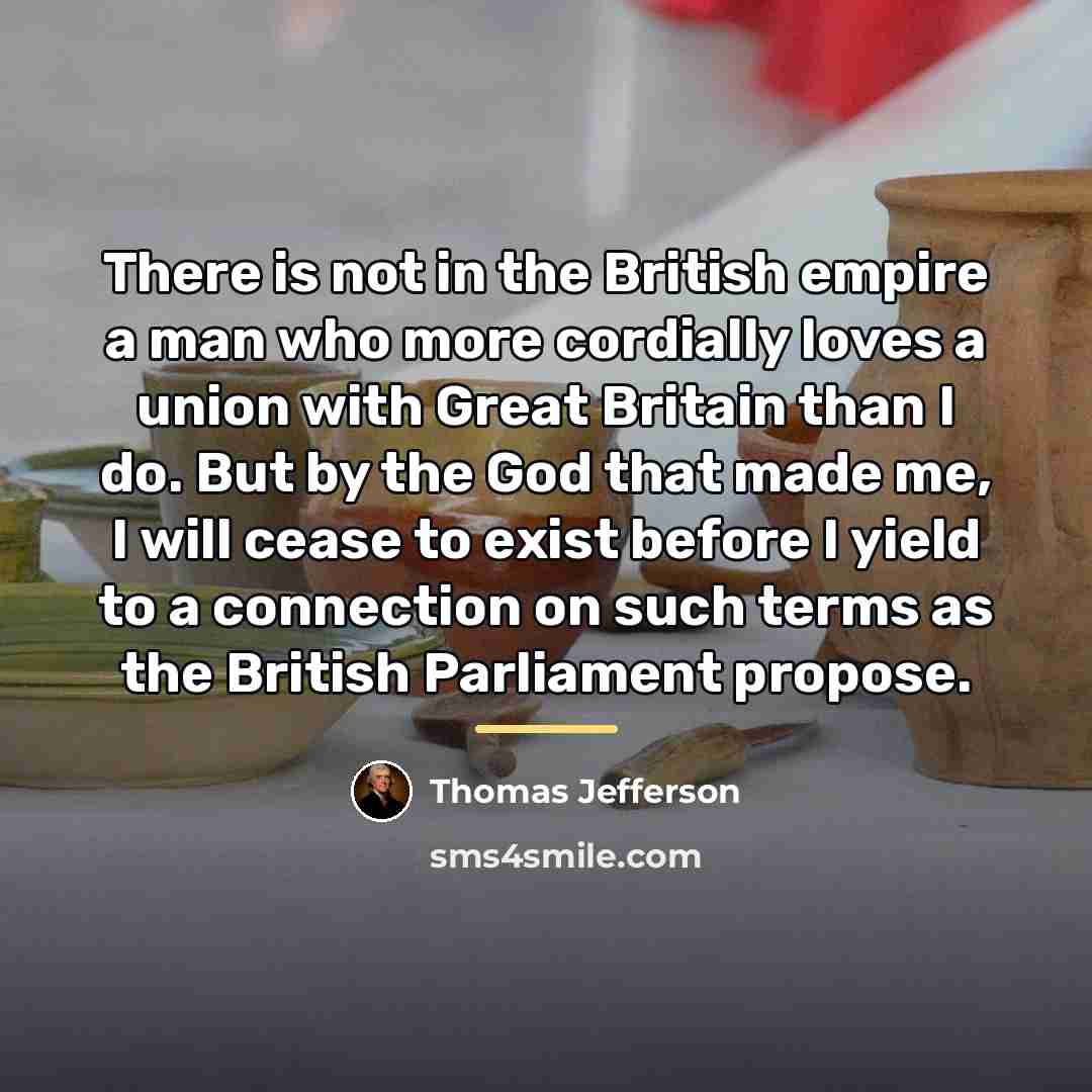 “There is not in the British empire a man who…” quote by Thomas Jefferson