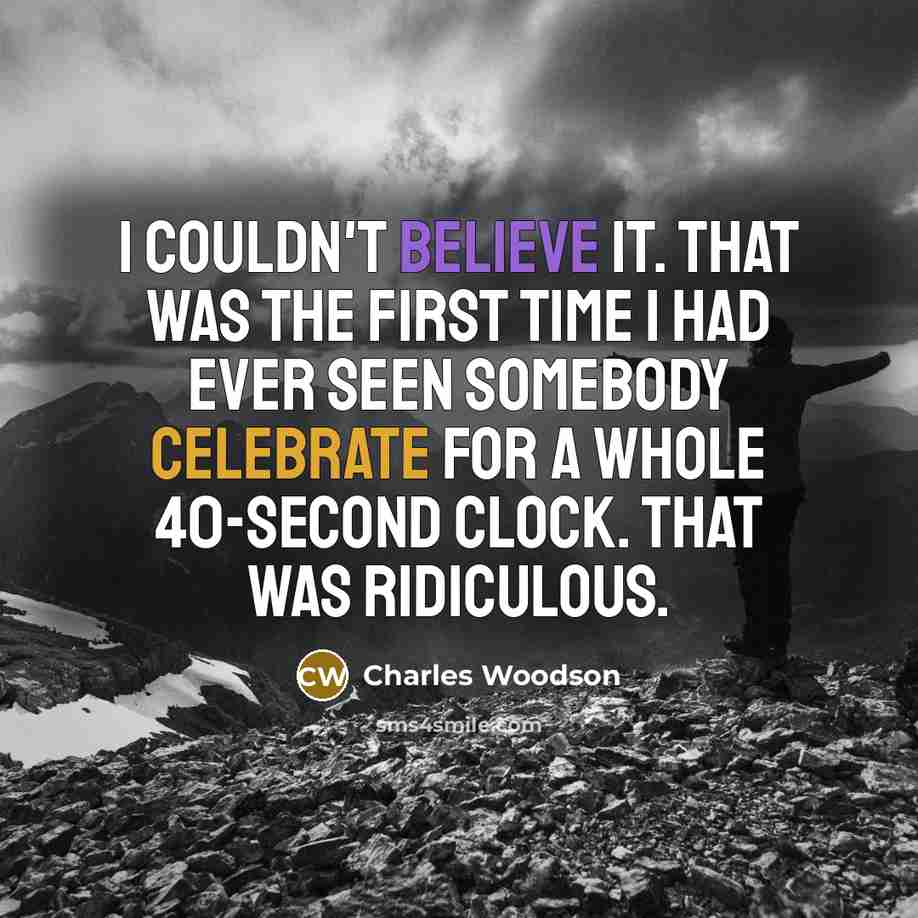“I couldn't believe it. That was the first time I…” quote by Charles Woodson