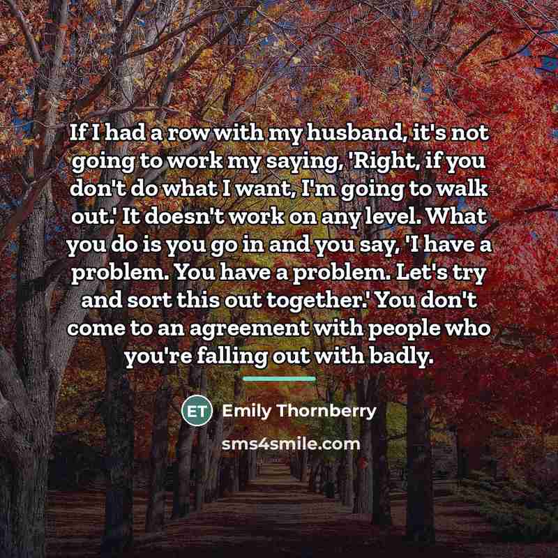 “If I had a row with my husband, it's not…” quote by Emily Thornberry