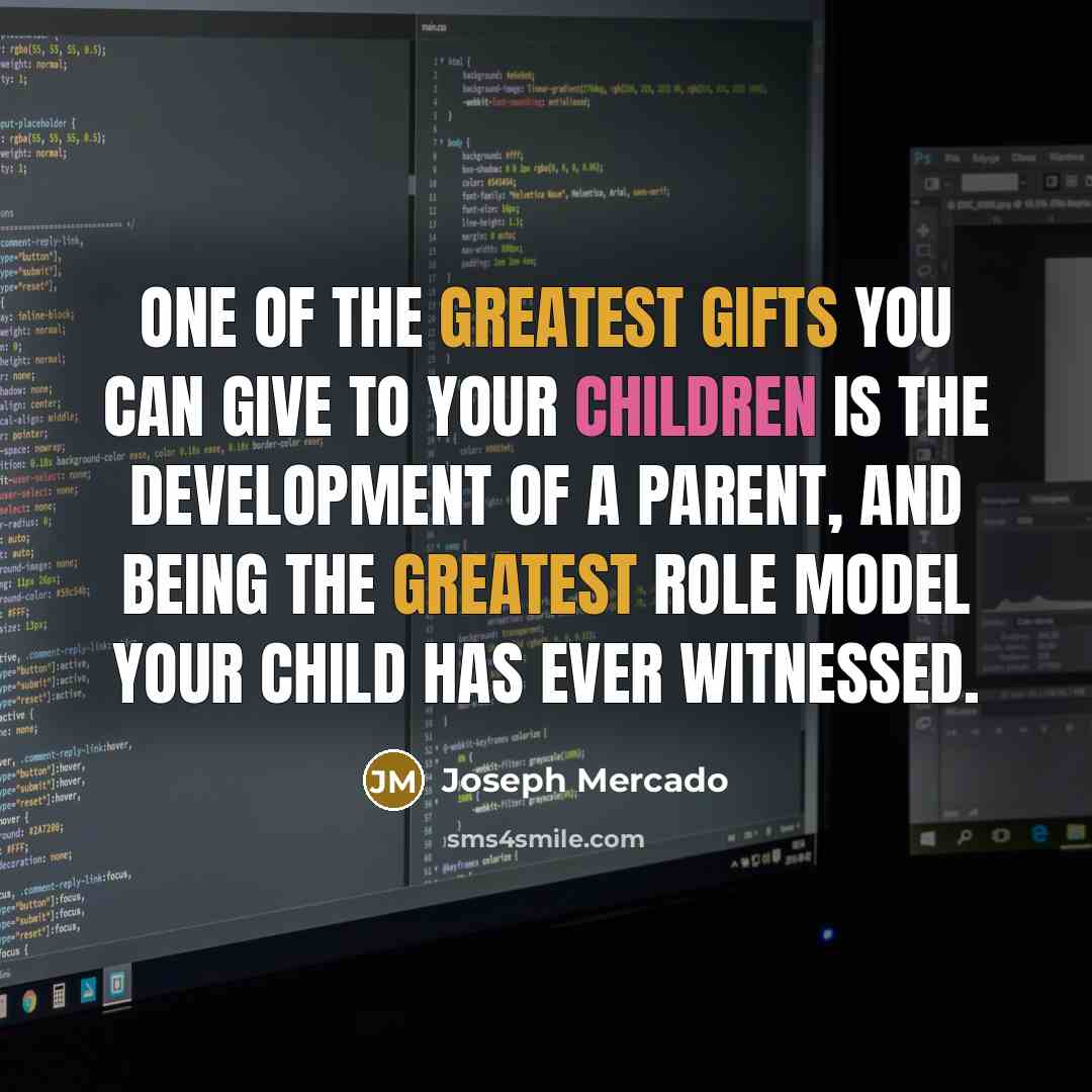 “One of the greatest gifts you can give to your…” quote by Joseph Mercado