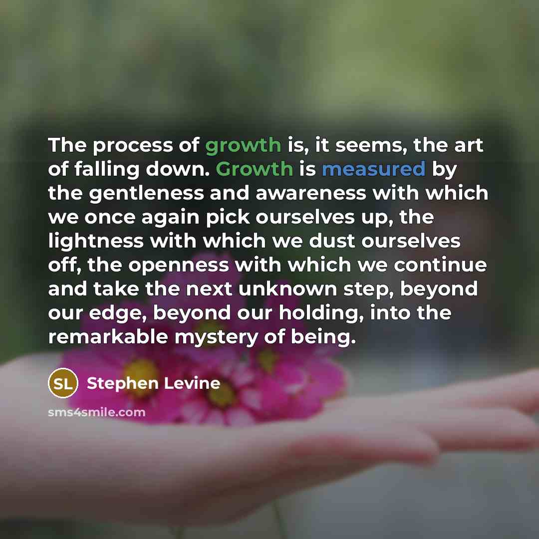 “The process of growth is, it seems, the art of…” quote by Stephen Levine