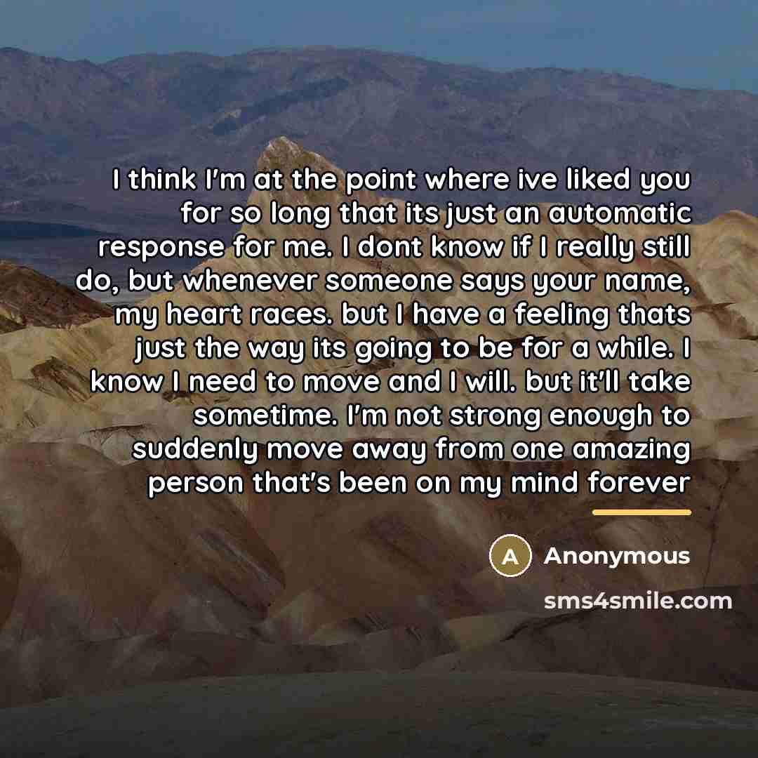 “I think I'm at the point where ive liked you…” quote by Anonymous
