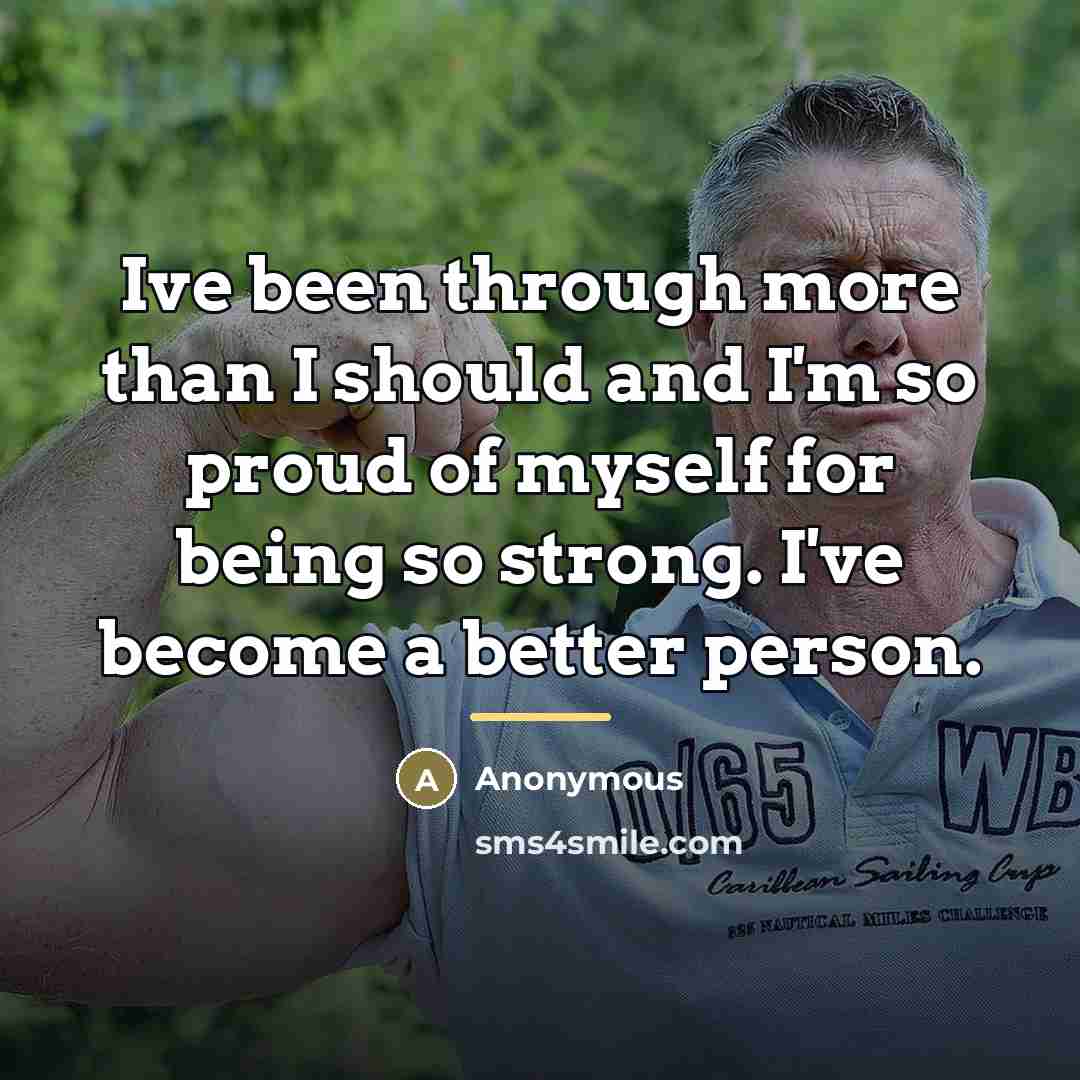 “Ive been through more than I should and I'm so…” quote by Anonymous