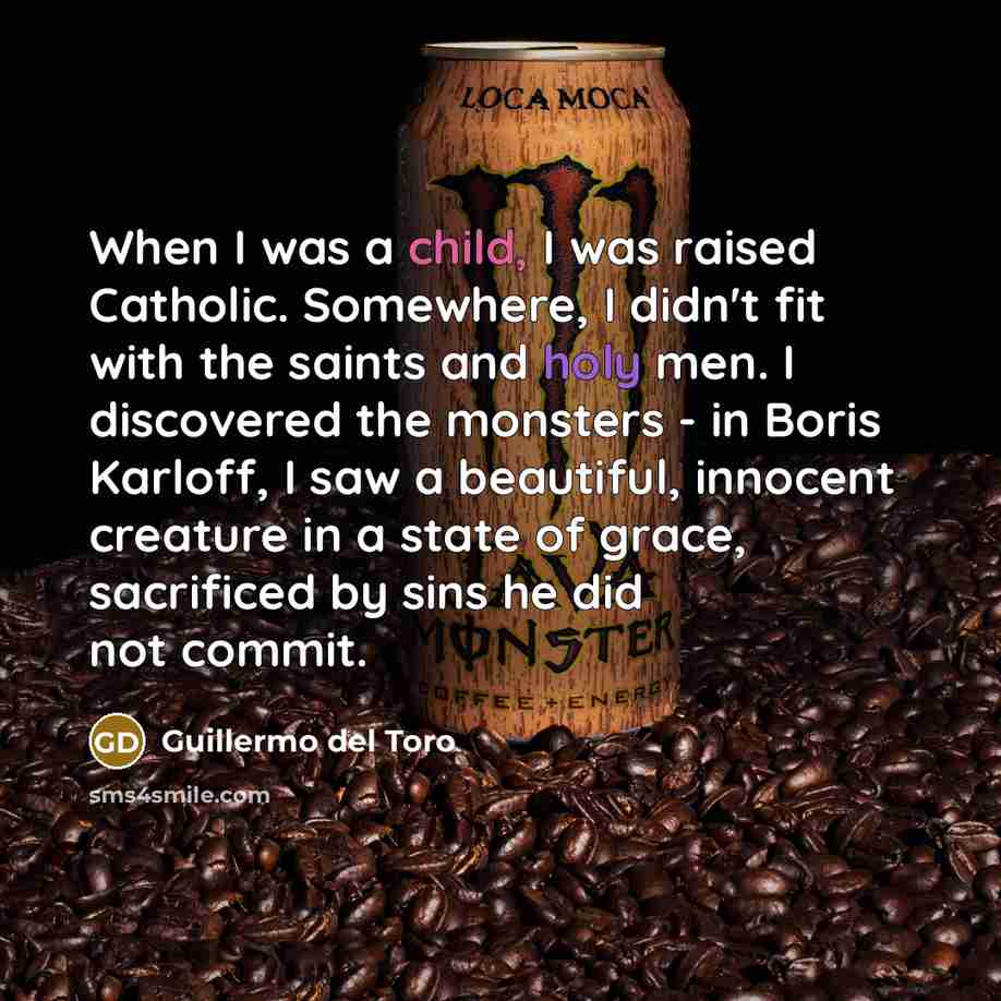 “When I was a child, I was raised Catholic. Somewhere,…” quote by Guillermo del Toro