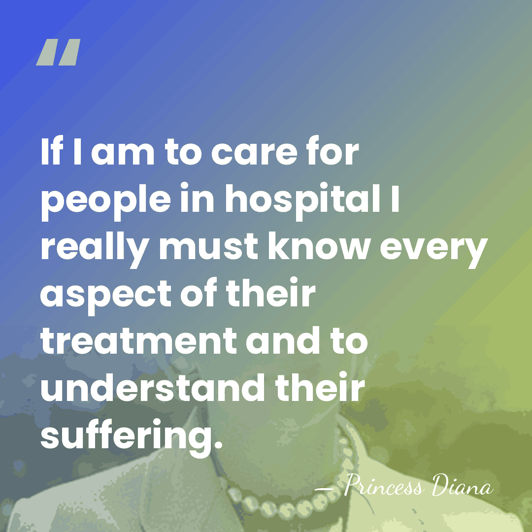 If I am to care for people in hospital I really must&hellip; - Princess Diana