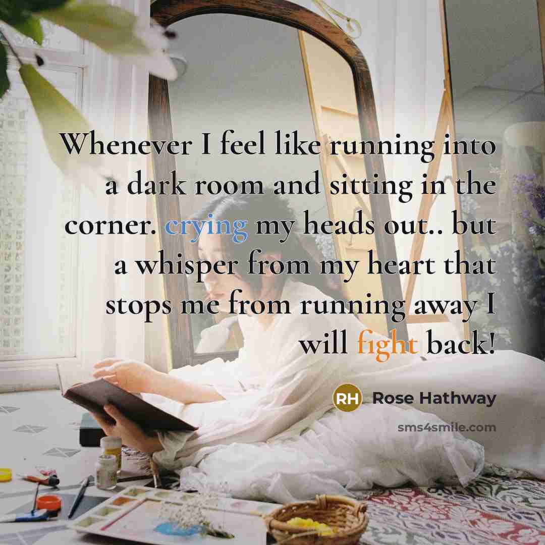 “Whenever I feel like running into a dark room and…” quote by Rose Hathway