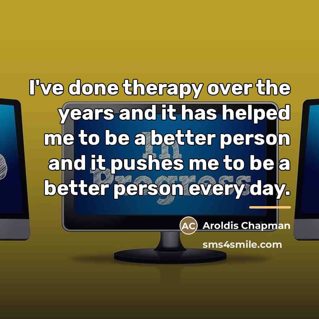 “I've done therapy over the years and it has helped…” quote by Aroldis Chapman