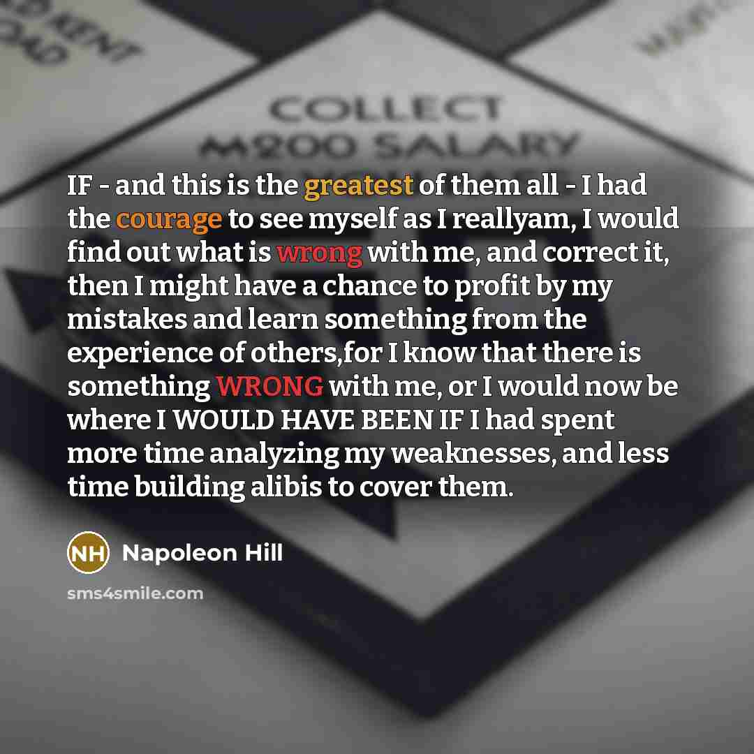 “IF - and this is the greatest of them all…” quote by Napoleon Hill