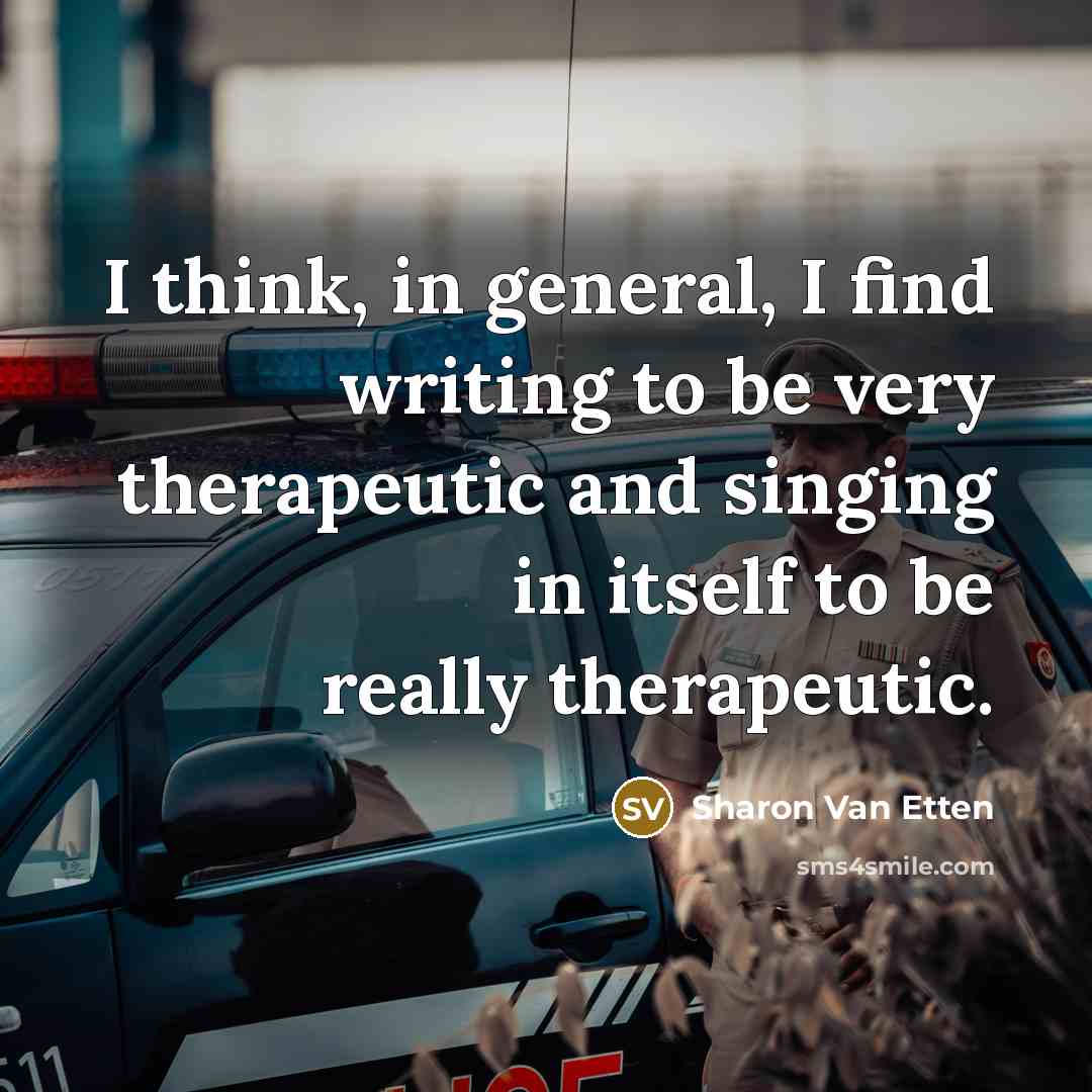 “I think, in general, I find writing to be very…” quote by Sharon Van Etten
