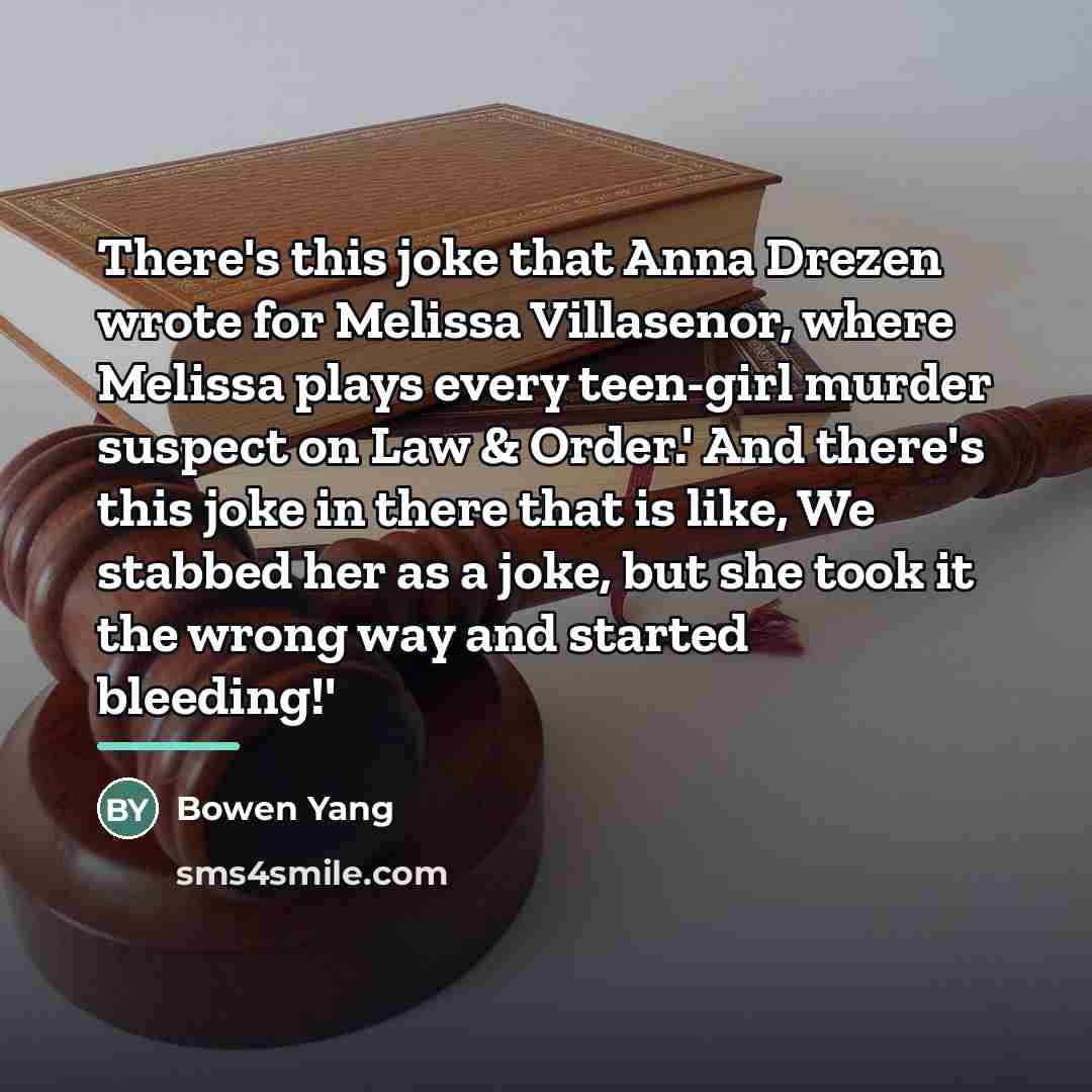 “There's this joke that Anna Drezen wrote for Melissa Villasenor,…” quote by Bowen Yang