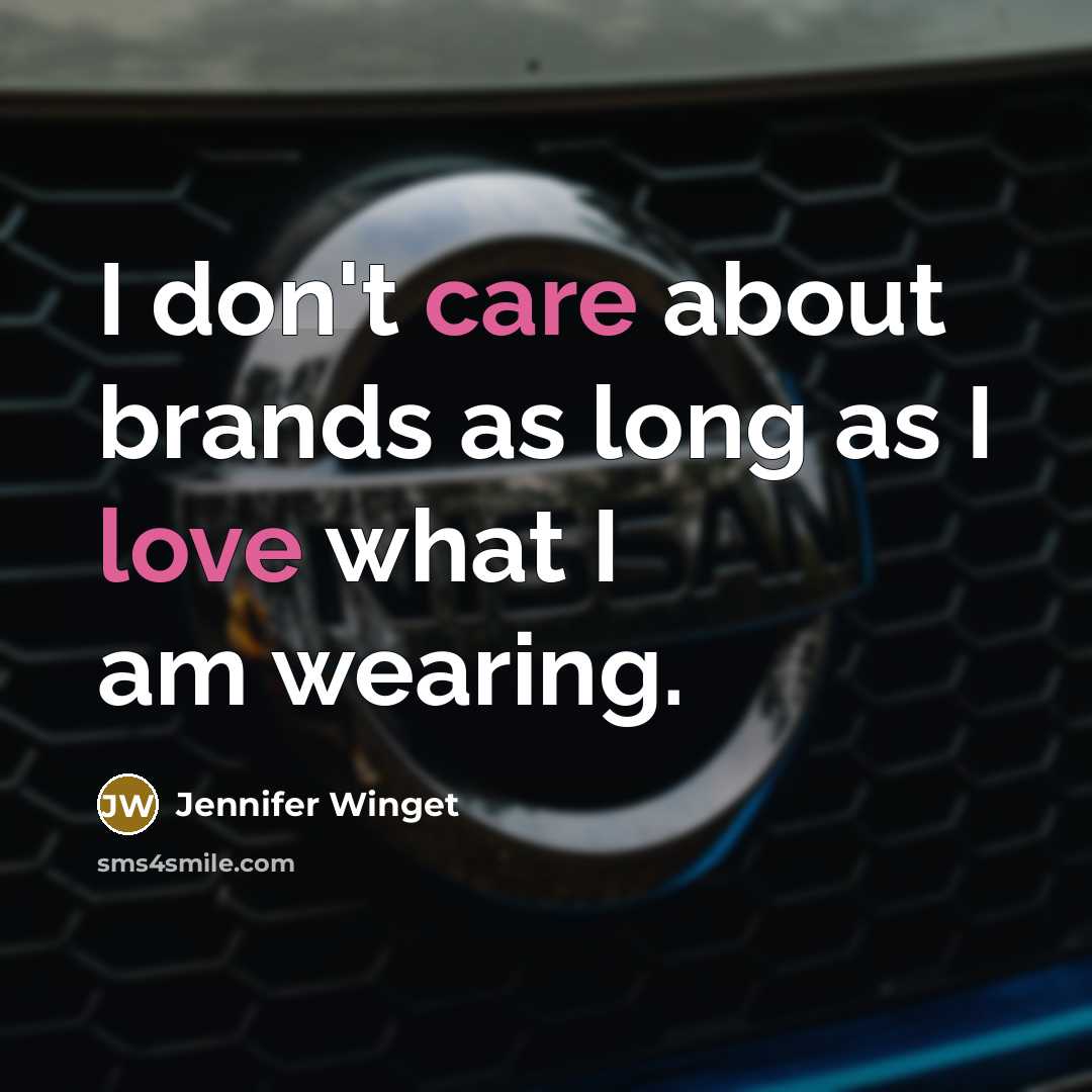 “I don't care about brands as long as I love what I am wearing.” quote by Jennifer Winget