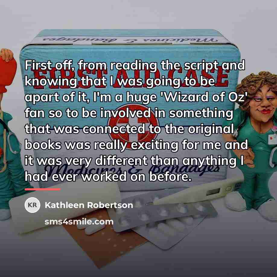 “First off, from reading the script and knowing that I…” quote by Kathleen Robertson