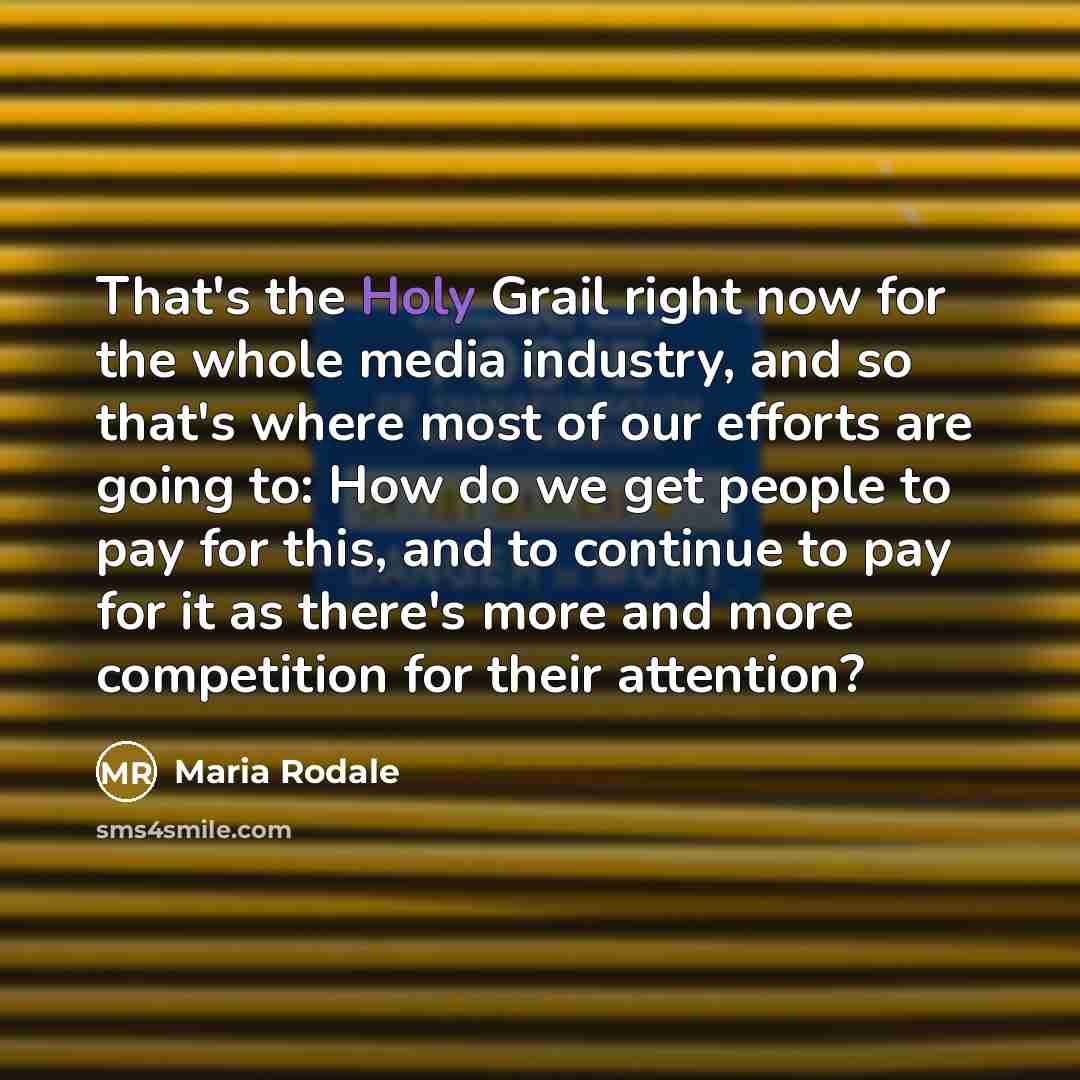 “That's the Holy Grail right now for the whole media…” quote by Maria Rodale