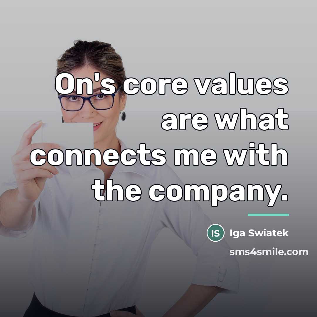 “On's core values are what connects me with the company.…” quote by Iga Swiatek