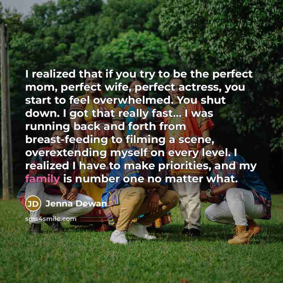 “I realized that if you try to be the perfect…” quote by Jenna Dewan