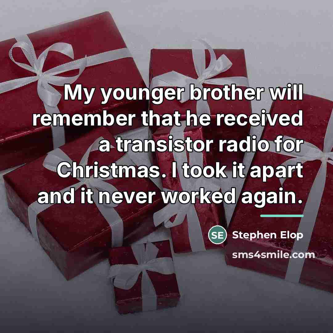 “My younger brother will remember that he received a transistor…” quote by Stephen Elop