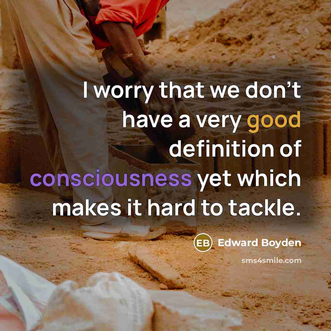 “I worry that we don't have a very good definition…” quote by Edward Boyden