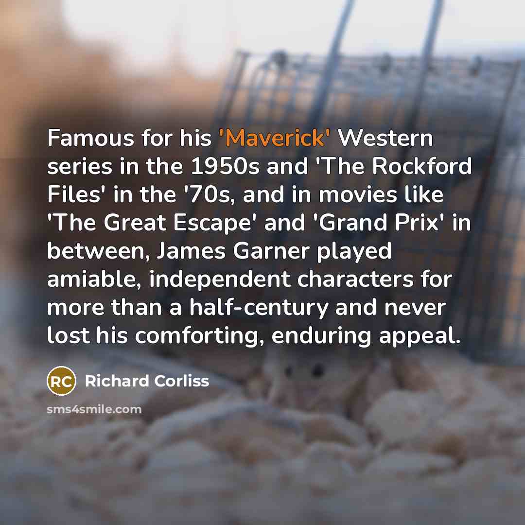 “Famous for his 'Maverick' Western series in the 1950s and…” quote by Richard Corliss